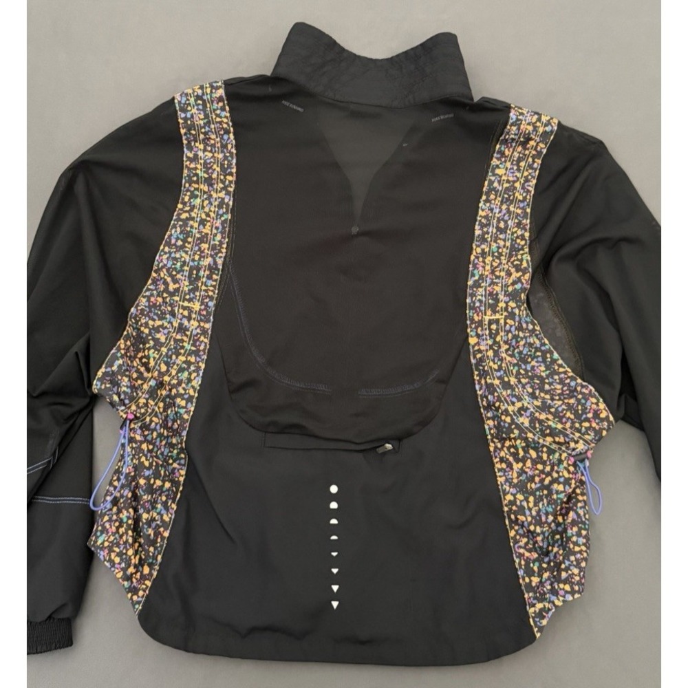 Nike Running Jacket Women's XS Black Icon Clash Sheer Sleeve Packable DD2285 - Picture 12 of 12